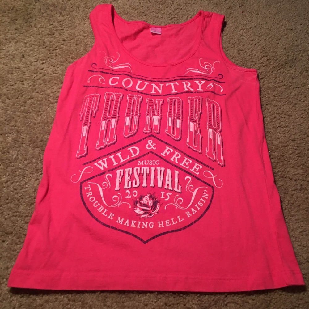 Country thunder tank top